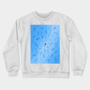 Shark Beach Crewneck Sweatshirt